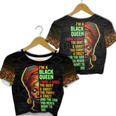Black Queen Croptop T Shirt